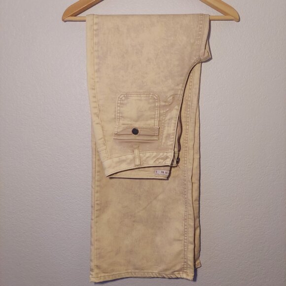 Tinseltown Beige Wide-Leg Jeans Utility Streetwear Pants Minimalist Neutral 3 - Picture 3 of 6